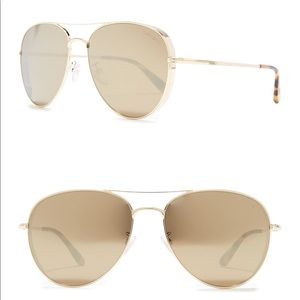 Tom Ford 61mm Aviator Sunglasses great condition